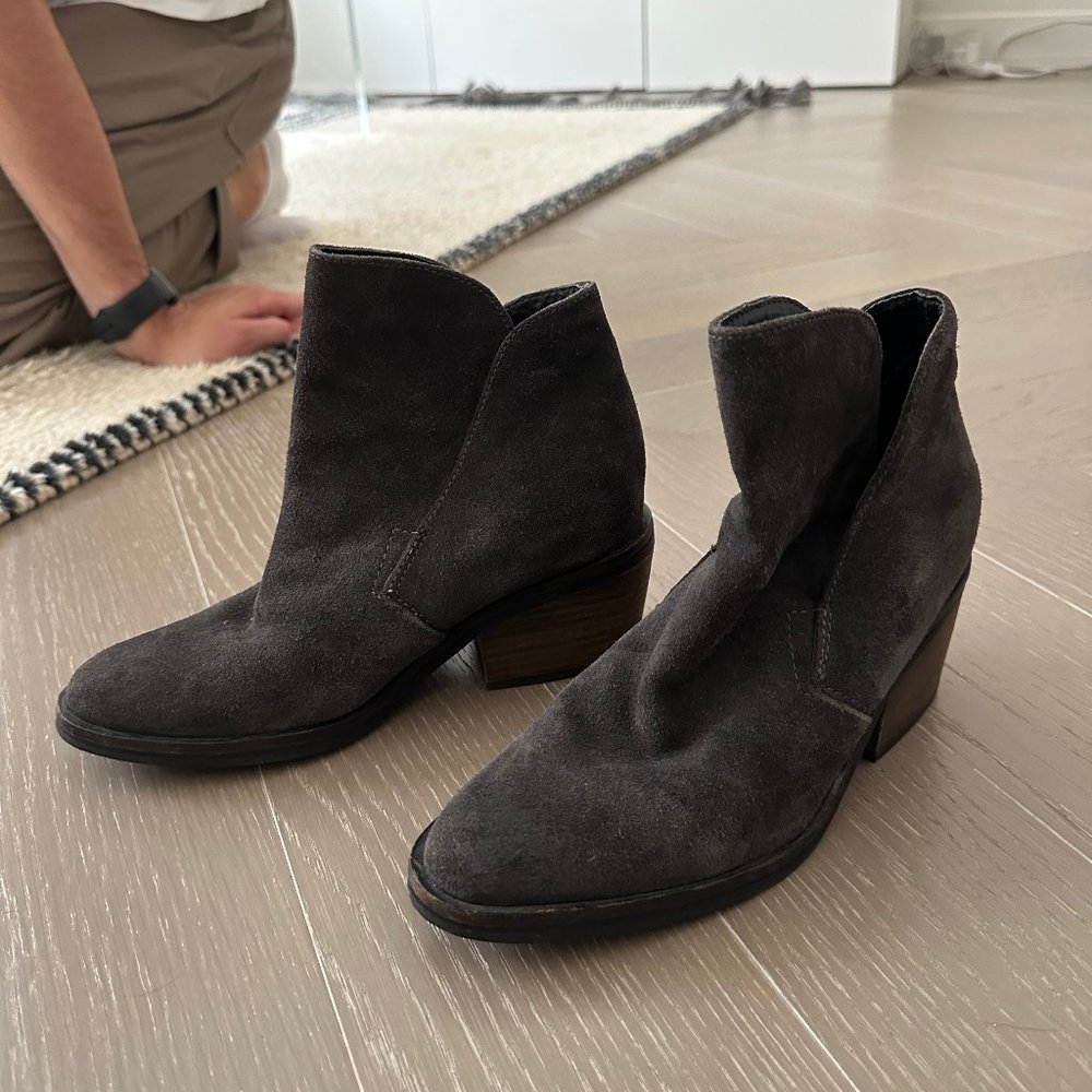 Dolce Vita grey suede boots, size 7.5